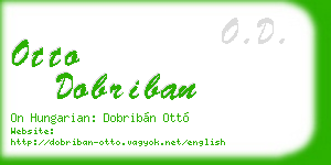 otto dobriban business card